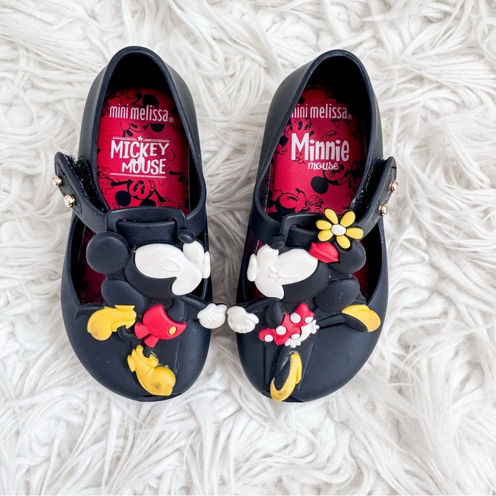 Mini Melissa Disney Mickey Minnie Jelly Shoes Toddler 6